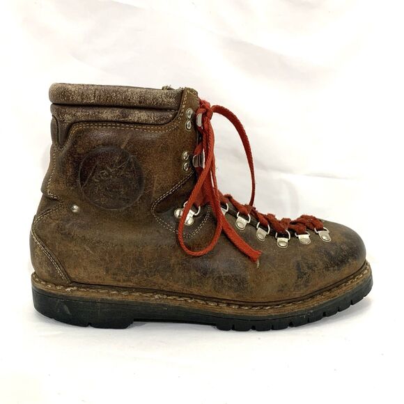 Vintage LOWA All-Leather Norwegian Welt Hiking Boots Men\'s UK 10 (READ) main image 5